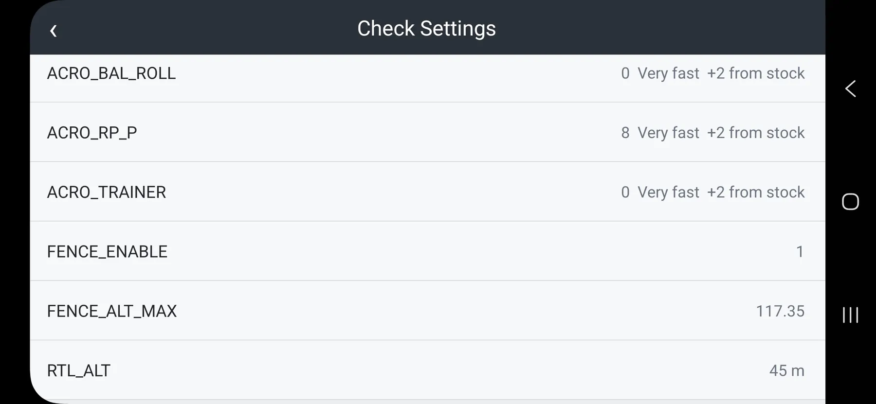 Actual landscape screenshot: Review the Remaining Parameters.